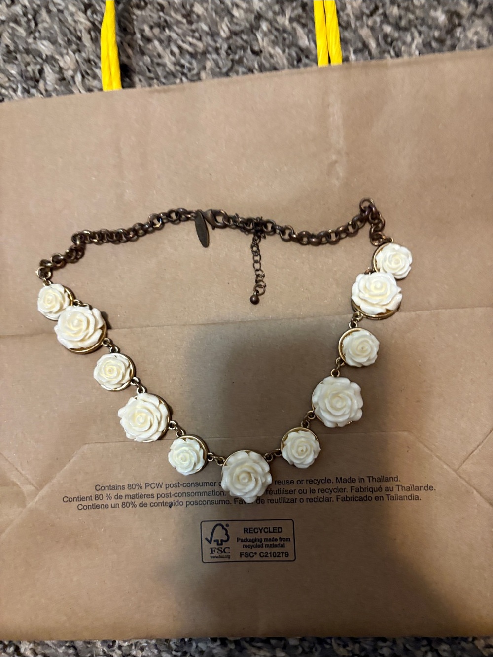 Rose necklace